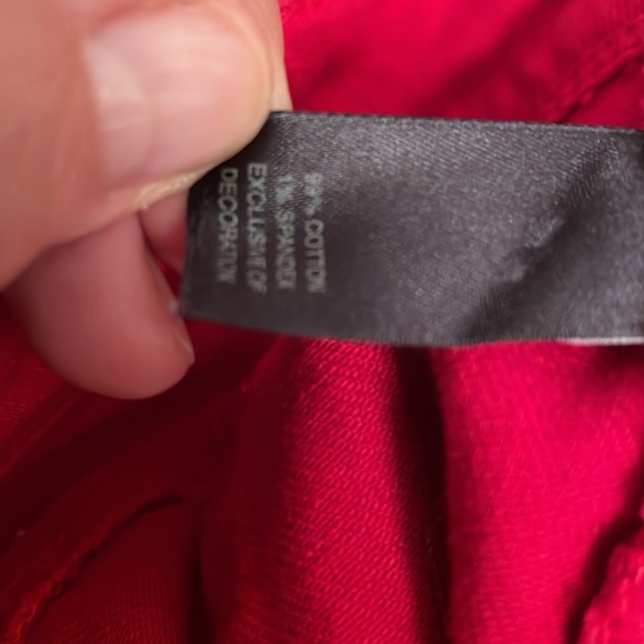 White House Black Market red slim ankle jeans size 12 - Picture 9 of 9